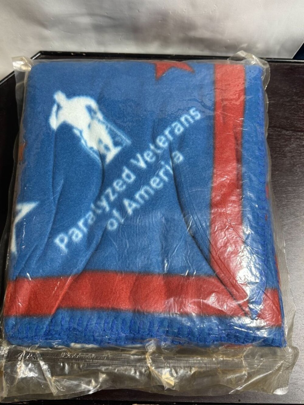 Paralyzed Veterans Of America Fleece Blanket Patriotic Design